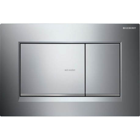 Plaque de déclenchement Geberit Sigma30 pour rinçage double touche chromé brillant mat brillant réf 115883KH1