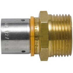 Raccord à sertir mâle fixe DN25-26X34 Réf 523373-ES2