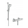 Set de douche Combi Croma Select E Vario 0,65 m avec mitigeur Ecostat Comfort réf. 27081400