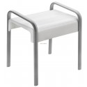 Tabouret de douche de sécurité ARSIS Blanc & Gris mat réf. 047771