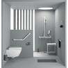 Tabouret de douche de sécurité ARSIS Blanc & Gris mat réf. 047771