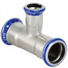 Té réduit D42-22-42mm, acier inox Réf 31218