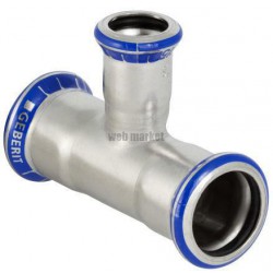 Té réduit D42-35-42mm, acier inox Réf 31220