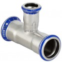 Té réduit D42-35-42mm, acier inox Réf 31220