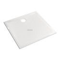 Receveur RENOVA céramique 100 x 100 ultra-plat à encastrer avec traitement antigliss émaillé 4 côtés traitement antigliss PN