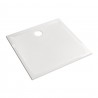 Receveur RENOVA céramique 100 x 100 ultra-plat à encastrer avec traitement antigliss émaillé 4 côtés traitement antigliss PN