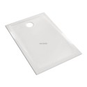 Receveur RENOVA céramique 100 x 80 ultra-plat à encastrer avec traitement antigliss émaillé 4 côtés traitement antigliss PN 1