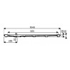 Receveur RENOVA céramique d angle 90 x 90 ultra-plat à encastrer avec traitement antigliss PN 12 de série pour bonde siphoïde