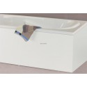 Retour de façade de baignoire largeur 67 16 mm hydrofuge mélaminé blanc. 4 chants minces. haut 535+vérins réglables- COMPLI S