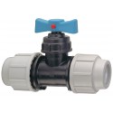 Robinet à soupape droite 340720 embouts a compression joints NBR