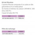 G4 p/300-500 pci - filtre de rechange g4 pour critair ec 300-500pci