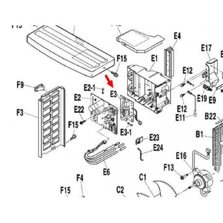 PLATINE DE FILTRATION 3P254234-1-Daikin
