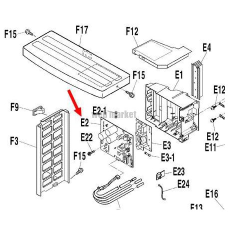 PLATINE DE CONTRÔLE 3F013964-10-Daikin