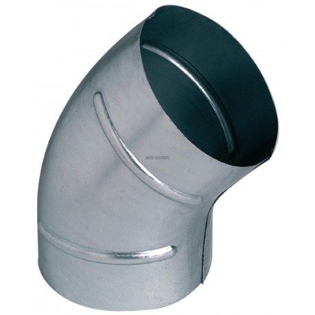 Coude embouti galvanisé 45° - diamètre 160 mm Réf. 11093390