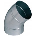 Coude embouti galvanisé 45° - diamètre 160 mm Réf. 11093390