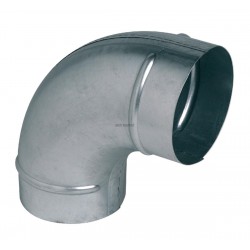 Coude embouti galvanisé 90° - diamètre 160 mm Réf. 11093383