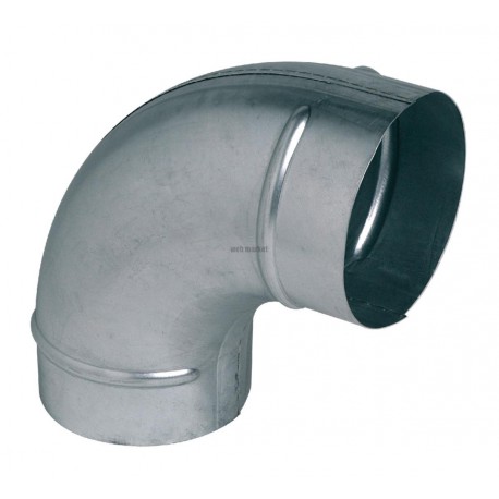 Coude embouti galvanisé 90° - diamètre 160 mm Réf. 11093383