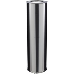 Elément droit INOX-INOX, diamètre 180 mm, Lg: 100 cm ED 1000 180 I / réf. 31180005
