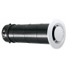 Bouche d extraction fixe. manchon long pour paroi épaisse TYPE N diamètre : 80 Lg : 270 mm PB 80 N Réf 422146
