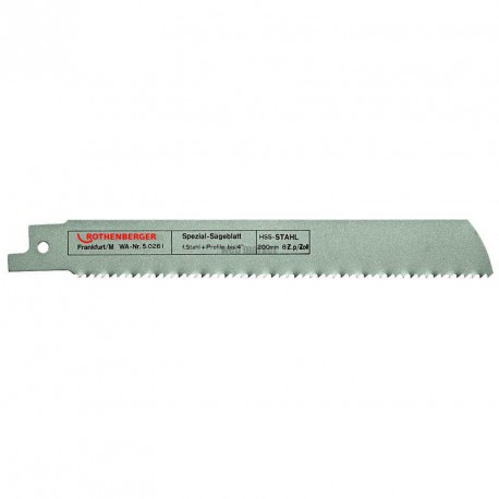 Lames de scie spéciales tube pour coupe rapide HSS 200x25x1,6mm réf. 5.0261