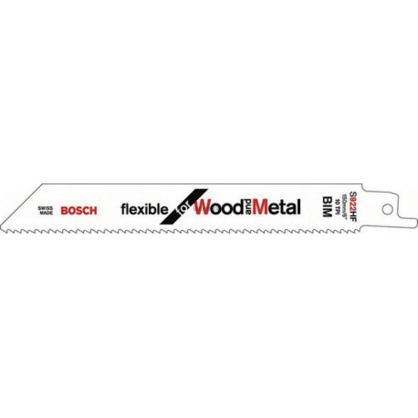 Lame de scie sabre S 922 HF Flexible For Wood And Metal Réf. 2608656016