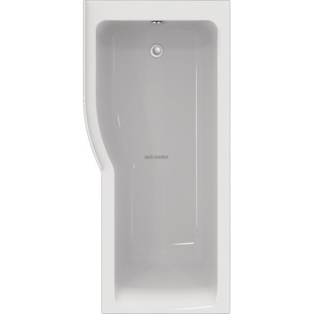 Baignoire Douche Asymétrique Gauche Connect Air - 170x80/70 réf. E113401