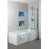 Baignoire Douche Asymétrique Gauche Connect Air - 170x80/70 réf. E113401