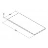 Plan ZAO 180 cm fin 2,8 cm Chêne Blanchi