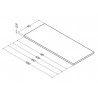 Plan ZAO 180 cm fin 2,8 cm Chêne Blanchi