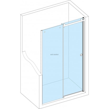 Set pour installation en niche paroi de douche Design