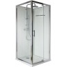 Paroi pour Cabine Concerto 2 accès de face porte pivotante 90 x 90 cm