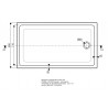 Receveur RENOVA AP 140 x 80 cm antigliss blanc Réf. 00729800000AG3