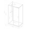 Set pied et tablier pour receveur de Cabine Concerto 2 100 x 80 x 10 cm
