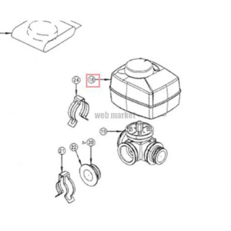 BOBINE VANNE 3 VOIES 4SW08376-1-Daikin