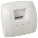 ALDES Bouche hygroréglable bain B33 Curve S 10-50 D 125 mm - Blanc