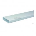 Tr 55 x 110 p - 3m - tube rectangulaire plastique rigide section 55 x 110