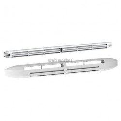 Entrée d'air hygro compacte 5/45 + grille façade atténuation 34dB blanc