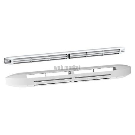 Entrée d'air hygro compacte 5/45 + grille façade atténuation 34dB noir