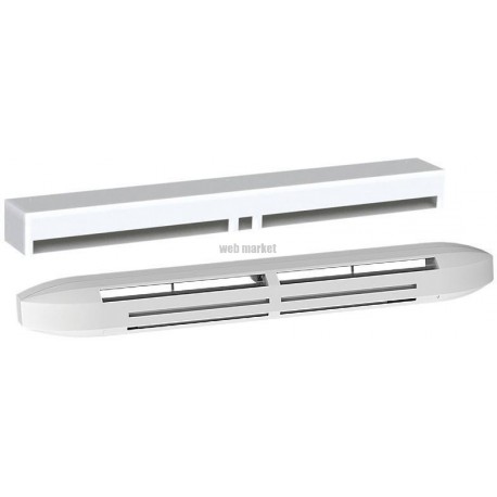 Eh 5/45 +ra+ c-42bl - entrée d'air hygro. acoust. 5/45+rallonge+caf - 42db blanc