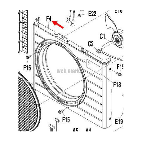 ENSEMBLE PLAQUE AVANT 3P532418-1 A-Daikin