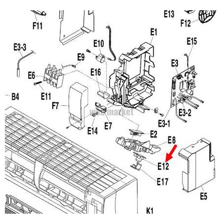 PLATINE RECEPTION 3P296737-1-Daikin