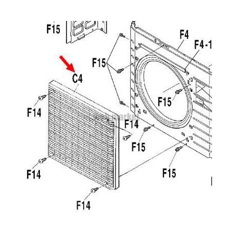 GRILLE DE REFOULEMENT  1P350926-1-Daikin
