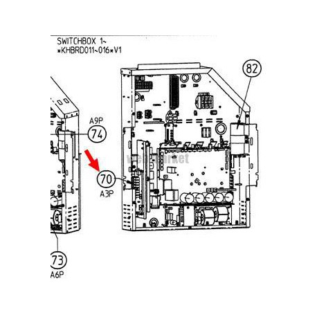 PLATINE CONTROLE A3P 2P187937-5-Daikin