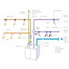 Pb 80 np - bouche fixe d'extraction wc avec manchon court diamètre 80