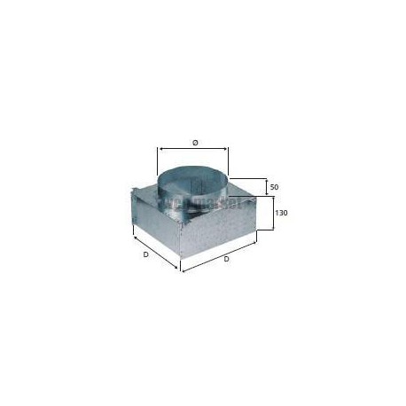 Pfd reg 225x225 - plenum pfd a/reg pour diffuseur 225x225