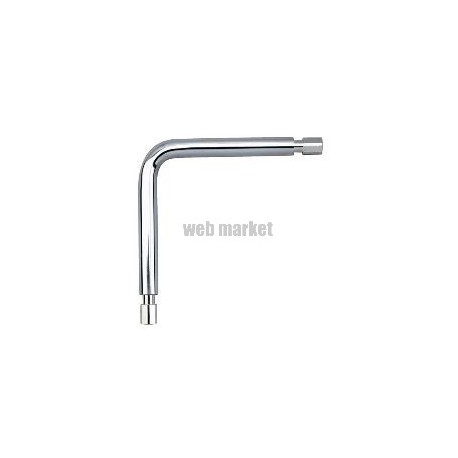Coude avec embout de montage 150 x 150 mm, pour 2 tubes D 20 réf. 2393