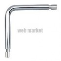 Coude avec embout de montage 150 x 150 mm, pour 2 tubes D 20 réf. 2393