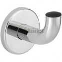 Patère inox tube D 20, D 62 x 65, fixation invisibles, finition inox poli brillant réf. 4043P