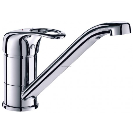 Mitigeur d évier bec fondu orientable 160 / 200, manette ajourée flexible PEX réf. 2210