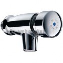 Robinet temporisé Tempostop de lavabo mural 15 x 21 débit 4 litres par minutes corps en laiton massif chromé : réf. 746000